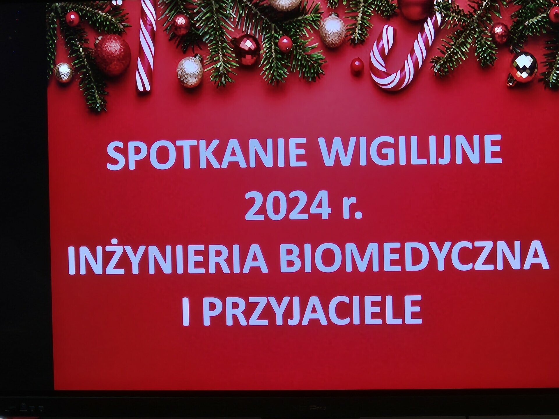 16.12.2024 – Spotkanie wigilijne Inżynierii Biomedycznej