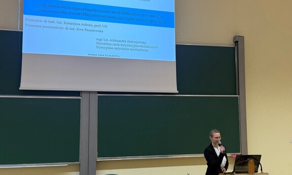 Publiczna obrona pracy doktorskiej pani mgr inż. Aleksandry Jędrzejewskiej