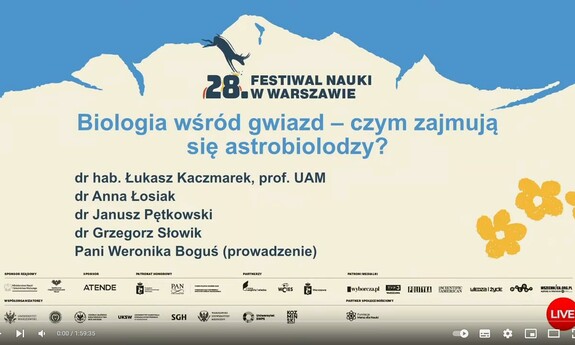 Udział w debacie na 28. Festiwalu Nauki w Warszawie