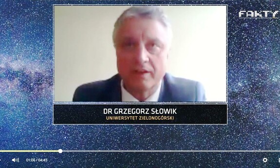 Dr Grzegorz Słowik w wywiadzie dla Faktów TVN o medycynie kosmicznej