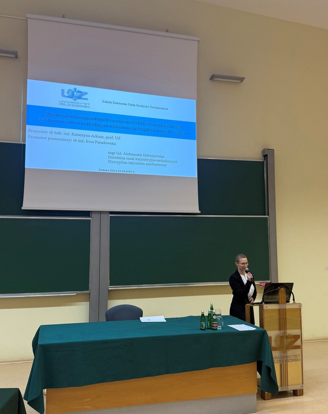 Publiczna obrona pracy doktorskiej pani mgr inż. Aleksandry Jędrzejewskiej